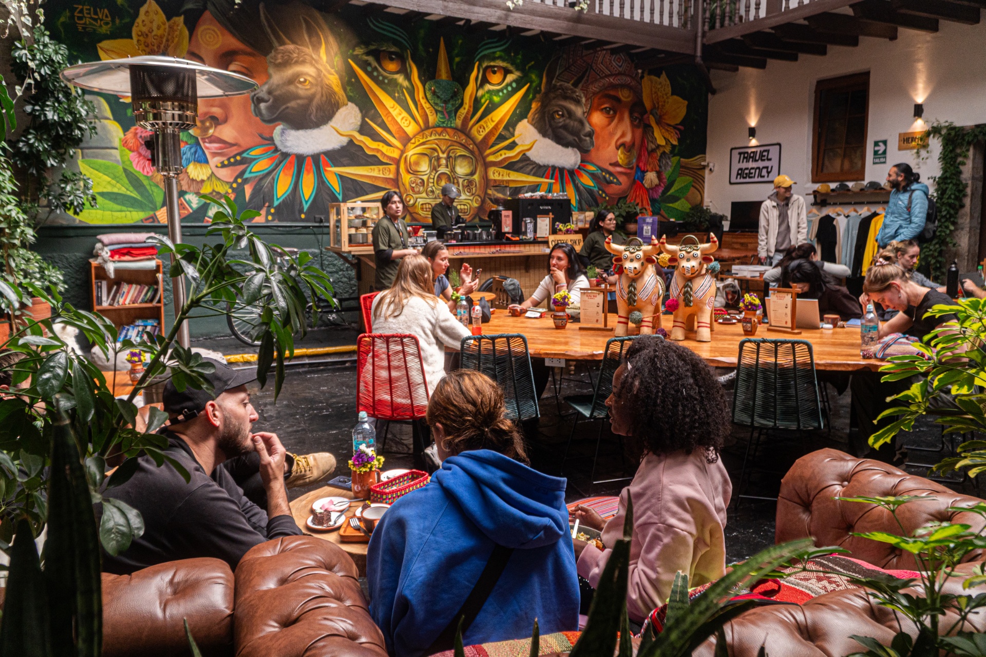 Black Llama Hostel Cusco courtyard — Hostelworld 2026 Culture Champion